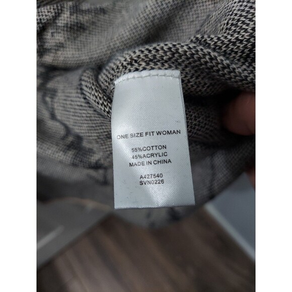 Ruff Hewn Women's Aztec Southwestern Poncho Beige Black Cotton One size - Picture 5 of 7